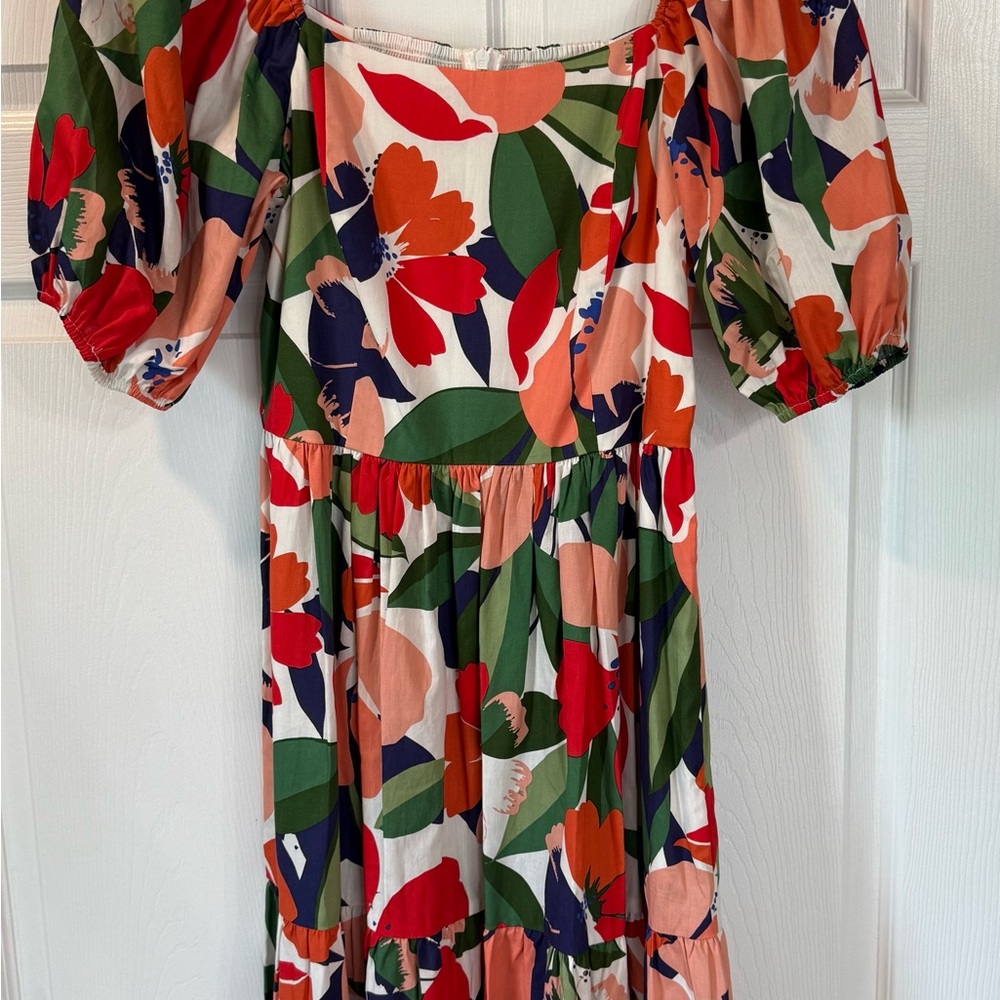 Floral Puff Sleeve Dress
